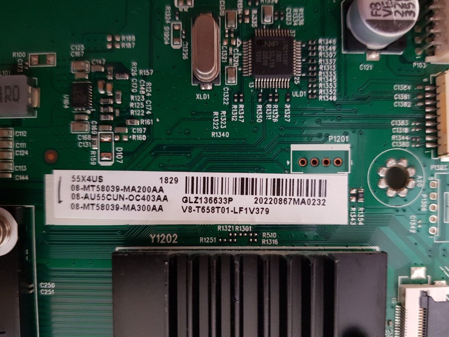 GENUINE TCL 55X4US MAIN BOARD MT58CX 40-MT58C2-MAB4HG V8-T658T01