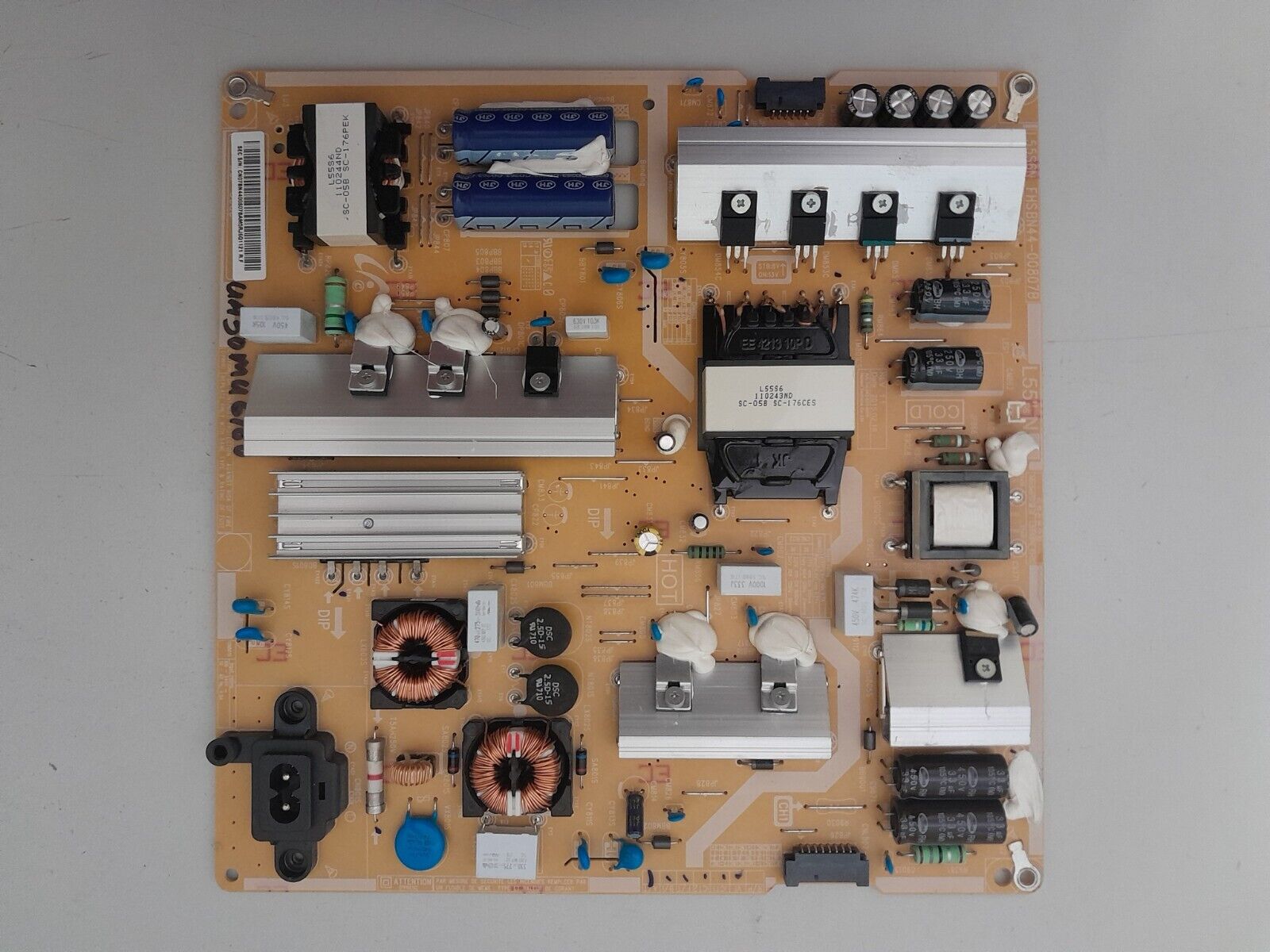 GENUINE SAMSUNG UA50MU6100 POWER SUPPLY BOARD BN44-00807B L55S6N_FHS