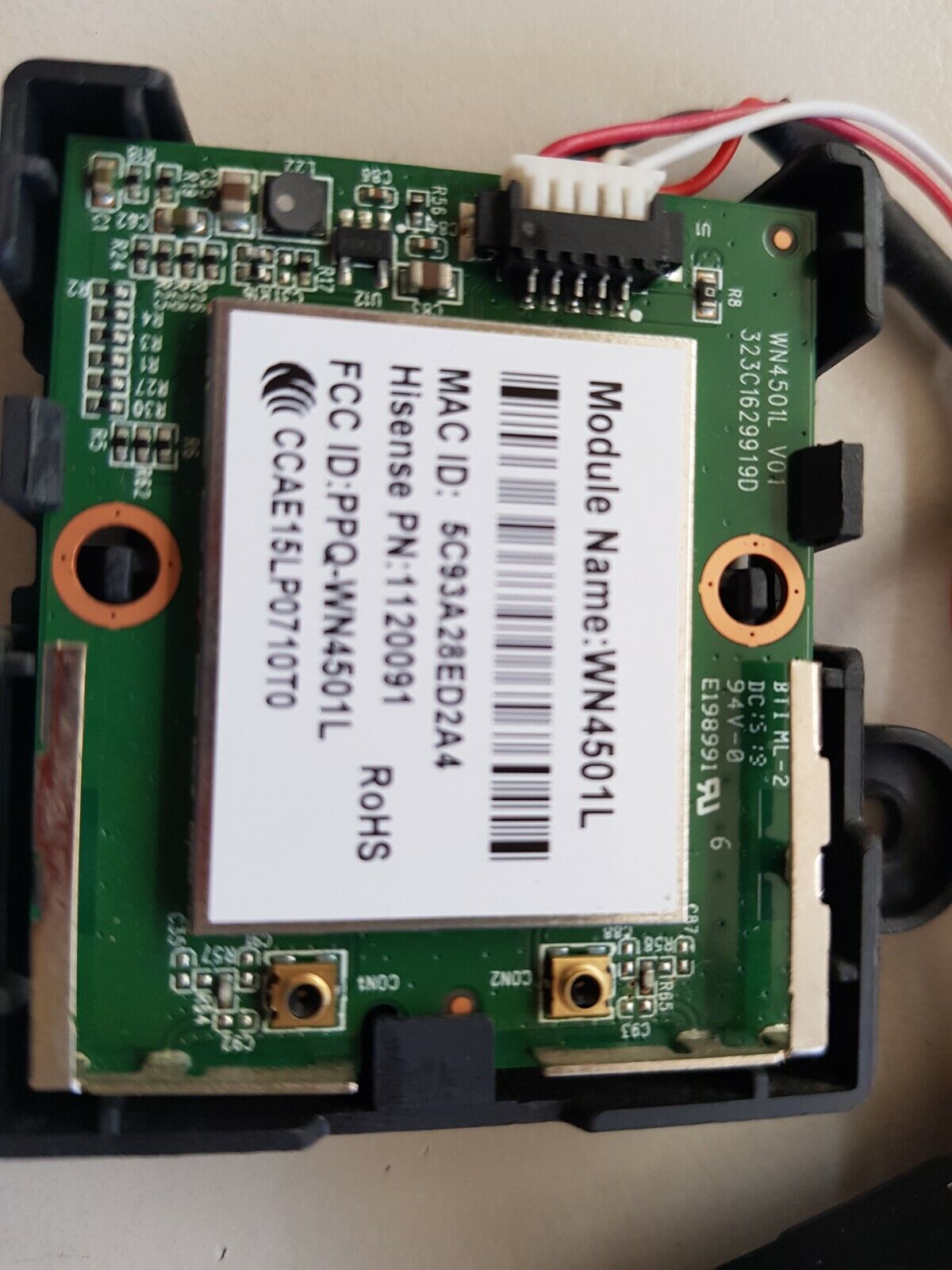 GENUINE HISENSE 60K390PAG ON/OFF BUTTONS, WIFI RF MODULE