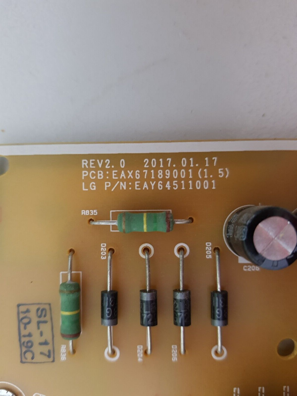GENUINE LG 65UJ634T POWER SUPPLY BOARD EAY64511001 LGP6560DJ-17U1 EAX67189001