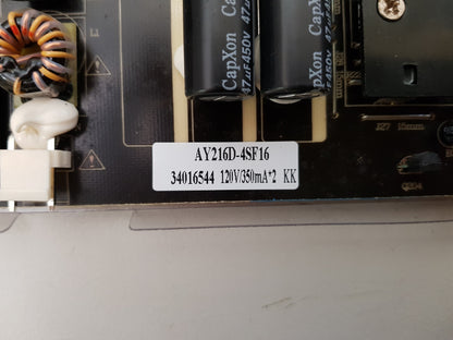 SONIQ S55UV16B-AU POWER SUPPLY BOARD AY216D-4SF16