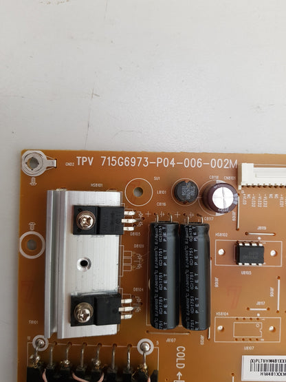 PHILIPS 55PUT6102 POWER SUPPLY BOARD 715G6973-P04-006-002M
