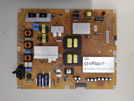 LG 55UB850T POWER SUPPLY BOARD EAX65613901 1.6 EAY63149401 LGP4955-14UL12