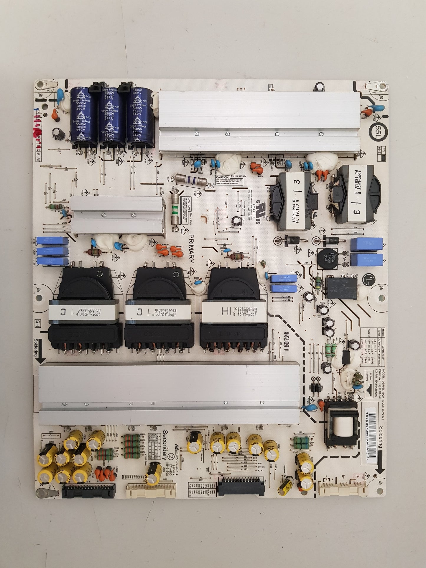 LG OLED 55C6T -T POWER SUPPLY BOARD EAY64289202 LGP55L-16OP