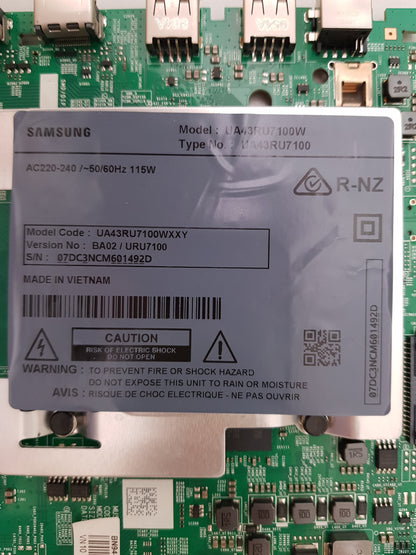 SAMSUNG UA43RU7100 WXXY (VER BA02) MAIN BOARD BN94-14173G
