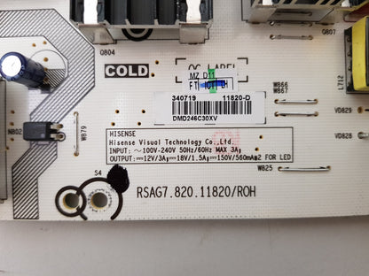 TOSHIBA 75C350NP POWER SUPPLY BOARD RSAG7.820.11820 340719