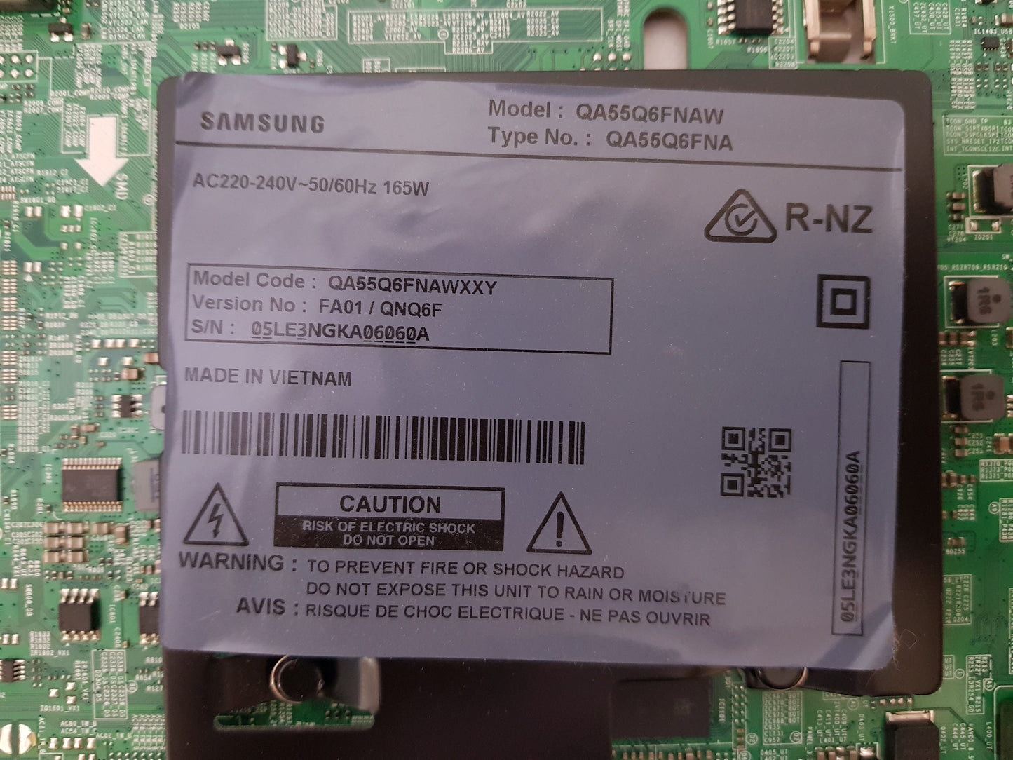 GENUINE SAMSUNG QA55Q6FNA WXXY (VER FA01) MAIN BOARD BN94-13028H