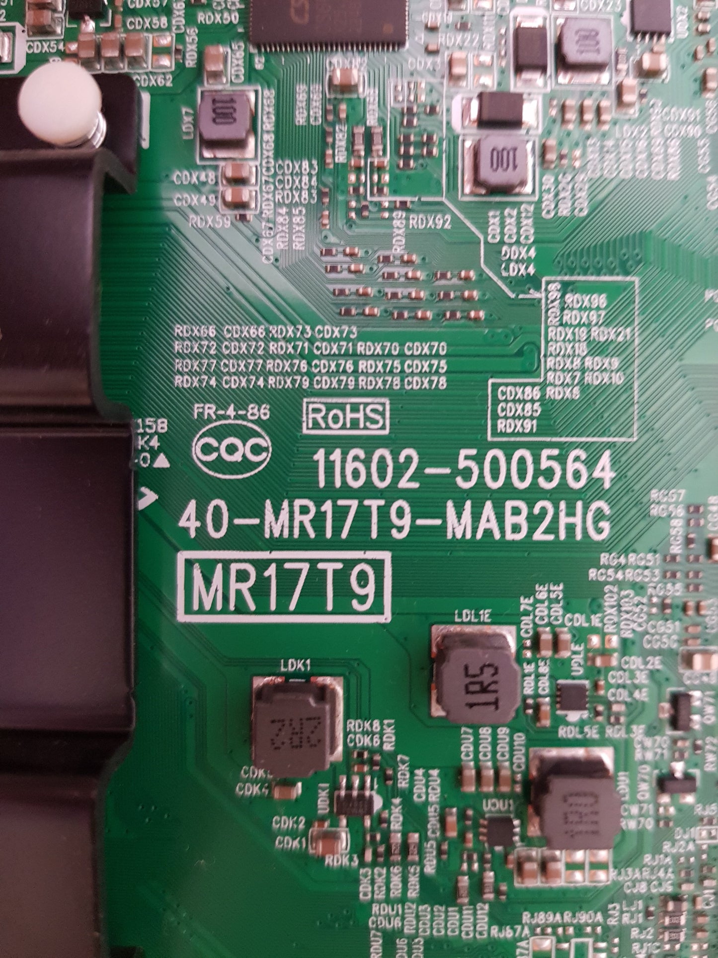 TCL 65RP630 MAIN BOARD 11602-500564 40-MR17T9-MAB2HG MR17T9