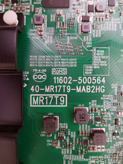 TCL 65RP630 MAIN BOARD 11602-500564 40-MR17T9-MAB2HG MR17T9