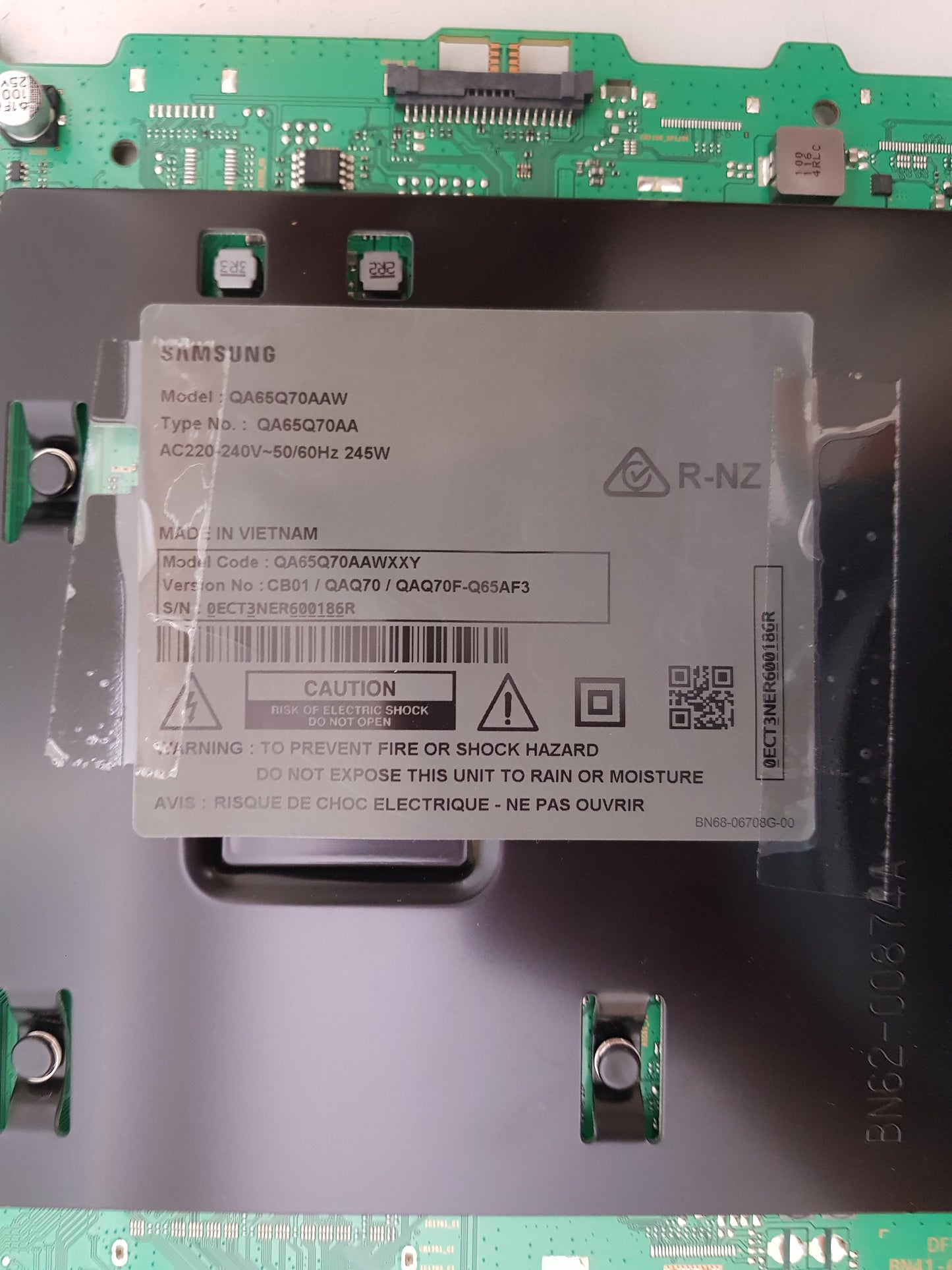 GENUINE SAMSUNG QA65Q70AAW XXY (VER CB01) MAIN BOARD BN94-16841G