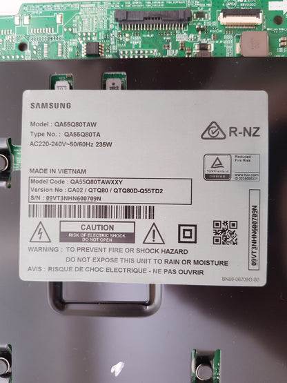 SAMSUNG QA55Q80TAW XXY (VER CA02) MAIN BOARD BN94-15672A BN41-02749A