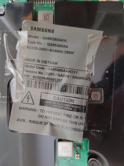 SAMSUNG QA85Q60AAW XXY (VER DD01) MAIN BOARD BN94-16448V BN97-18180K