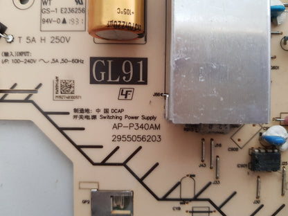 SONY KD- 65X8000G POWER SUPPLY BOARD GL91 AP-P340AM 100138911 2955056203