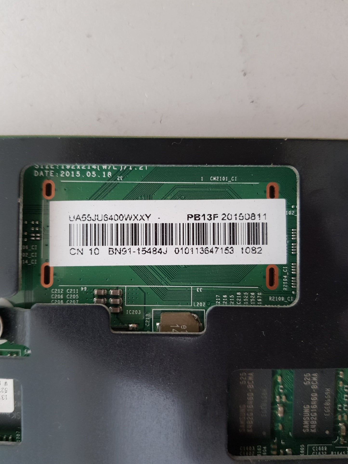 SAMSUNG UA55JU6400 WXXY (VER FH04) MAIN BOARD BN91-15484J