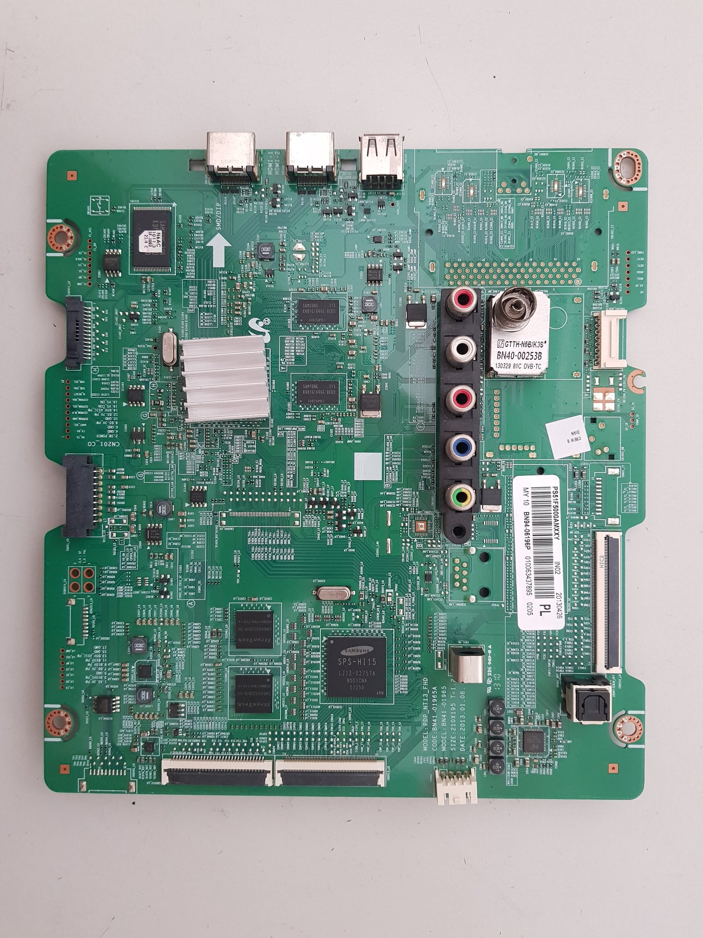 SAMSUNG PS51F5000 AMXXY (VER TS02) MAIN BOARD BN94-06196P