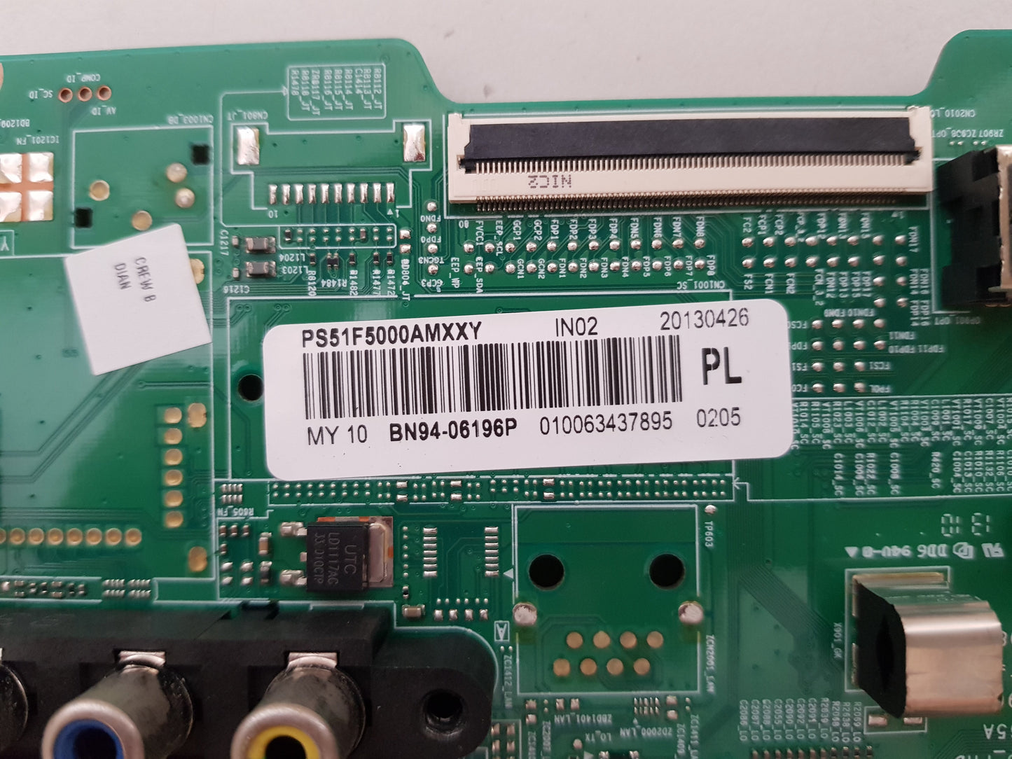 SAMSUNG PS51F5000 AMXXY (VER TS02) MAIN BOARD BN94-06196P