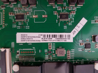 TCL 65C815 MAIN BOARD RT2851 40-RT51M2-MAB2HG V8-R851T02-LF1V389.017169