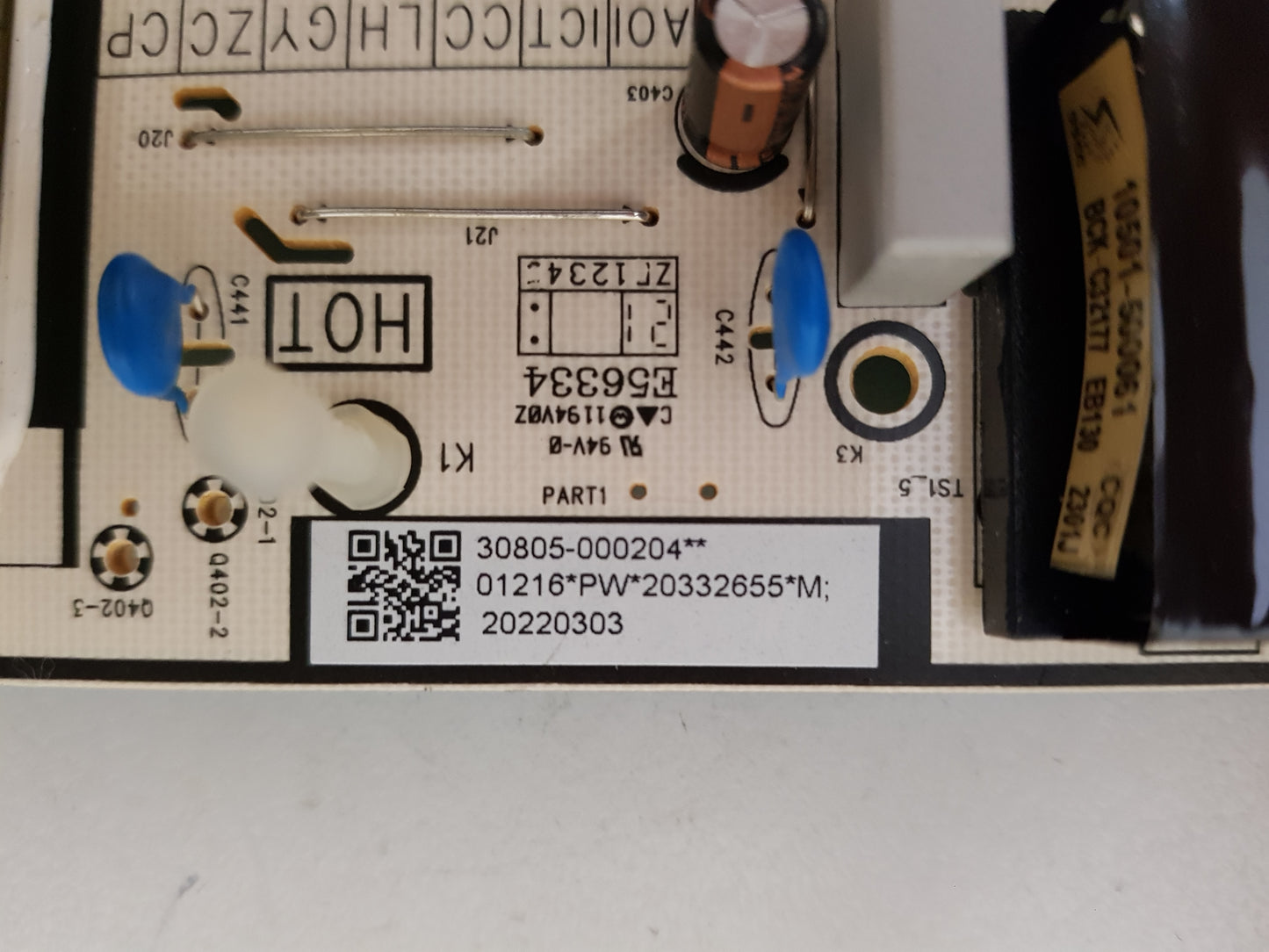 TCL 50C635 POWER SUPPLY BOARD 40-L17CWA-PWB1ZG 11601-500064