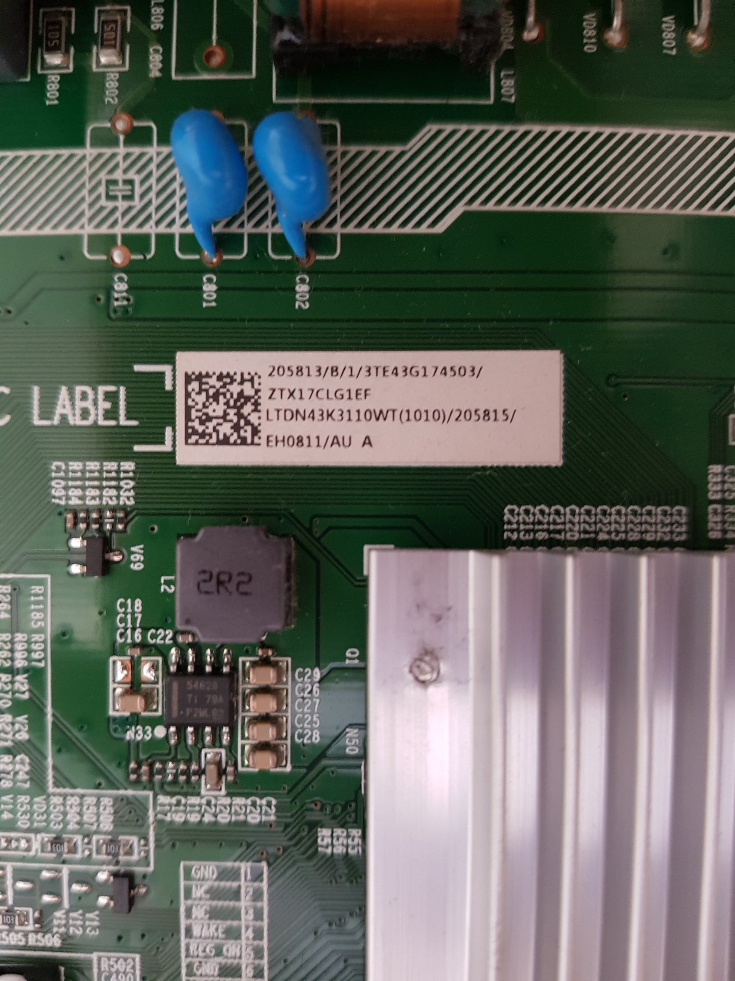 HISENSE 43K3110PW MAIN BOARD RSAG7.820.6954 LTDN43K3110WT
