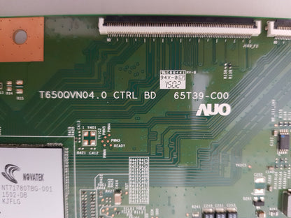 SONY KD- 65X8500C T-CON BOARD T650QVN04.0 65T39-C00 5565T39C01