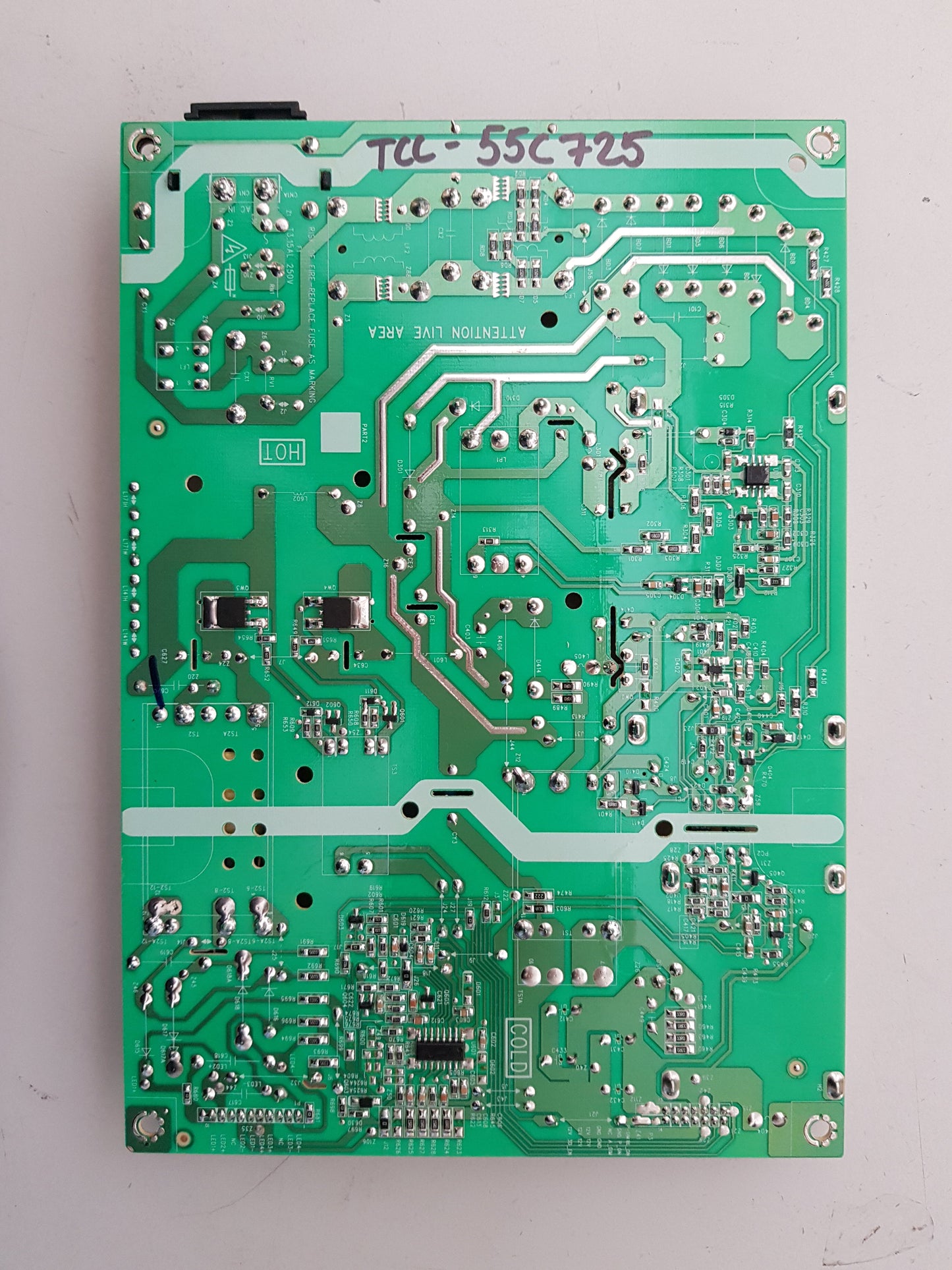 TCL 55C725 POWER SUPPLY BOARD 40-L171H4-PWC1CG 08-L171WE4-PW200AA