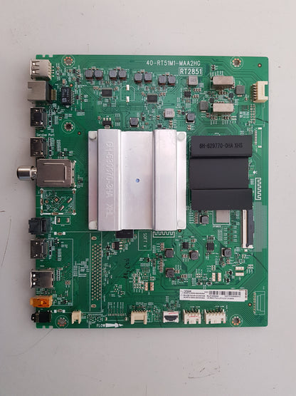 TCL 75P8MR MAIN BOARD 40-RT51M1-MAB2HG V8-R851T02-LF1V