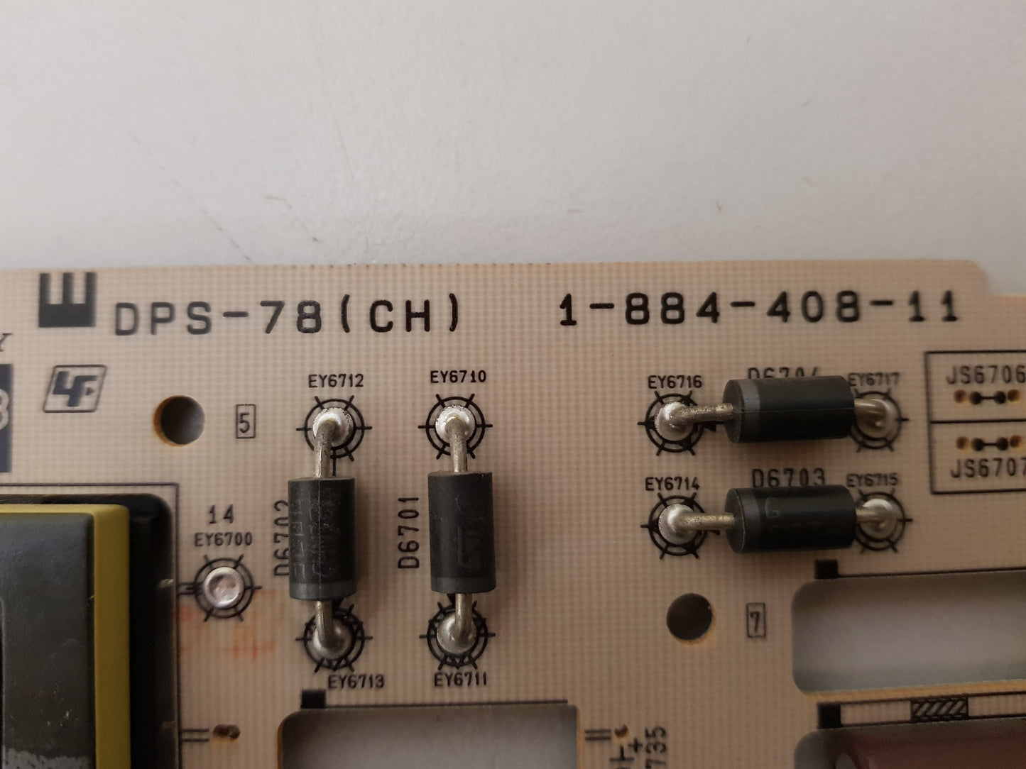 SONY KDL- 55EX720 G8 POWER SUPPLY BOARD DPS-78 (CH) 1-884-408-11