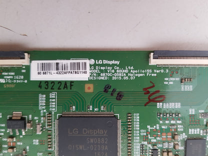 TCL 60E6000US T-CON BOARD 6870C-0592A 6871L-4322A