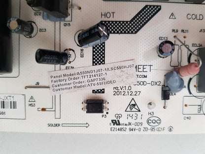 BAUHN ATV55FHDED POWER SUPPLY BOARD MIP550D-JXT1