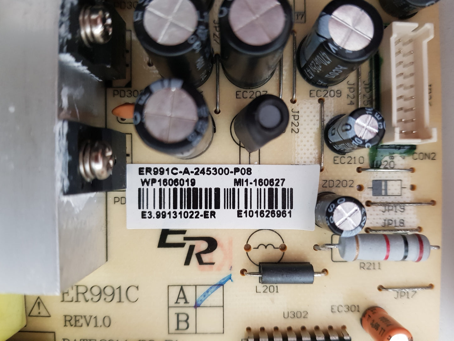 BAUHN ATVU65-0916 POWER SUPPLY BOARD ER991C ER991C-A-245300-P08