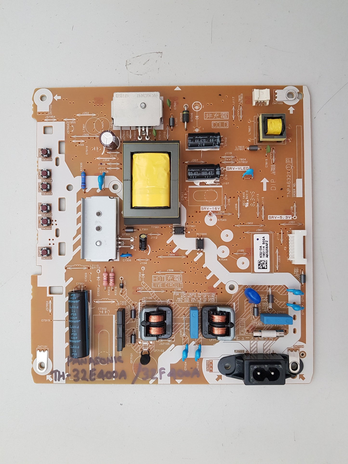 PANASONIC TH- 32E400A TH- 32F400A POWER SUPPLY BOARD TNPA6321 (1)[P]