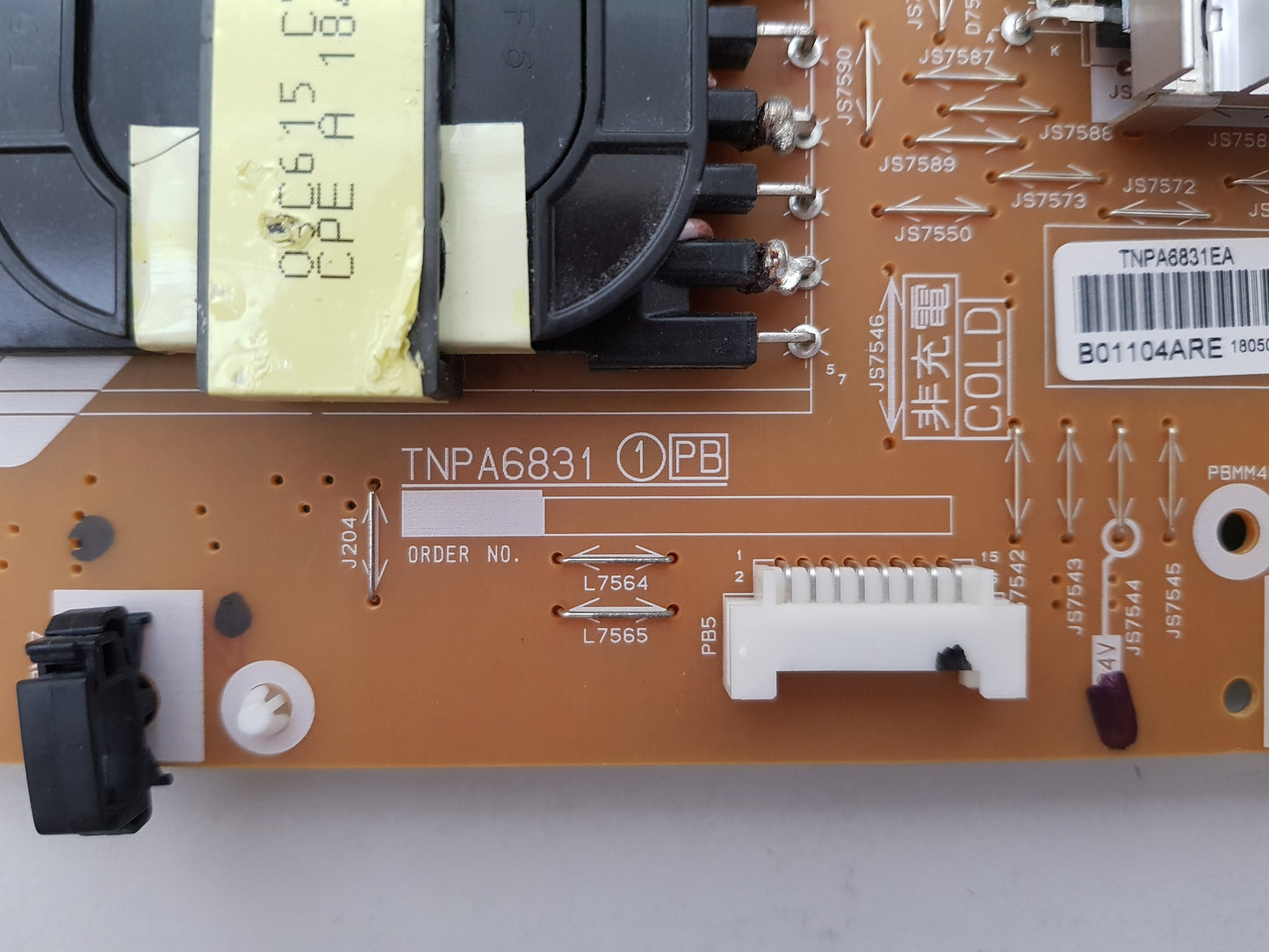 PANASONIC TH- 65FZ950U POWER SUPPLY BOARD B BOARD TNPA6831 (1)[PB]