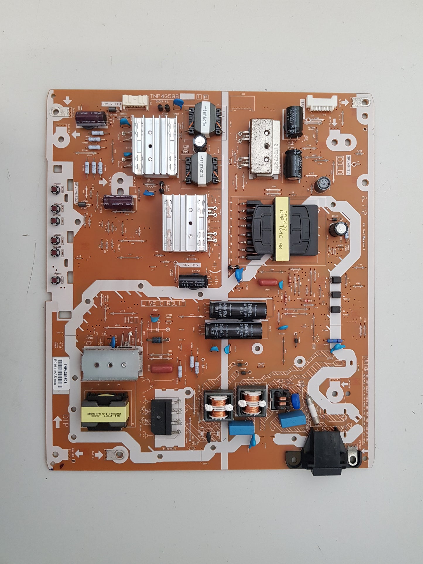 PANASONIC TH- 49DX600U POWER SUPPLY BOARD TNP4G598 [1][P]