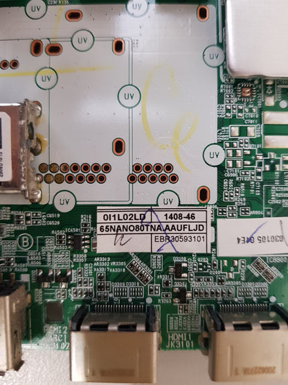 LG 65NANO80TNA .AAUFLJD MAIN BOARD EBR30593101 EAX69083603 1.0 66534102