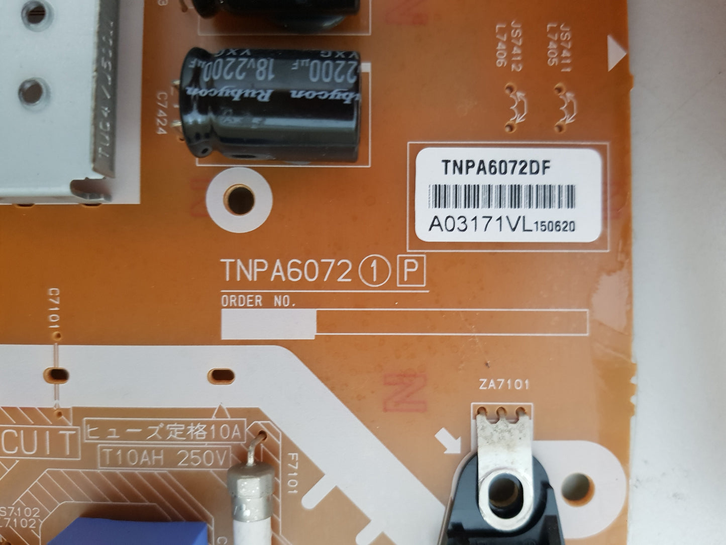 PANASONIC TH- 60CS610A POWE SUPPLY BOARD TNPA6072 (1)[P]