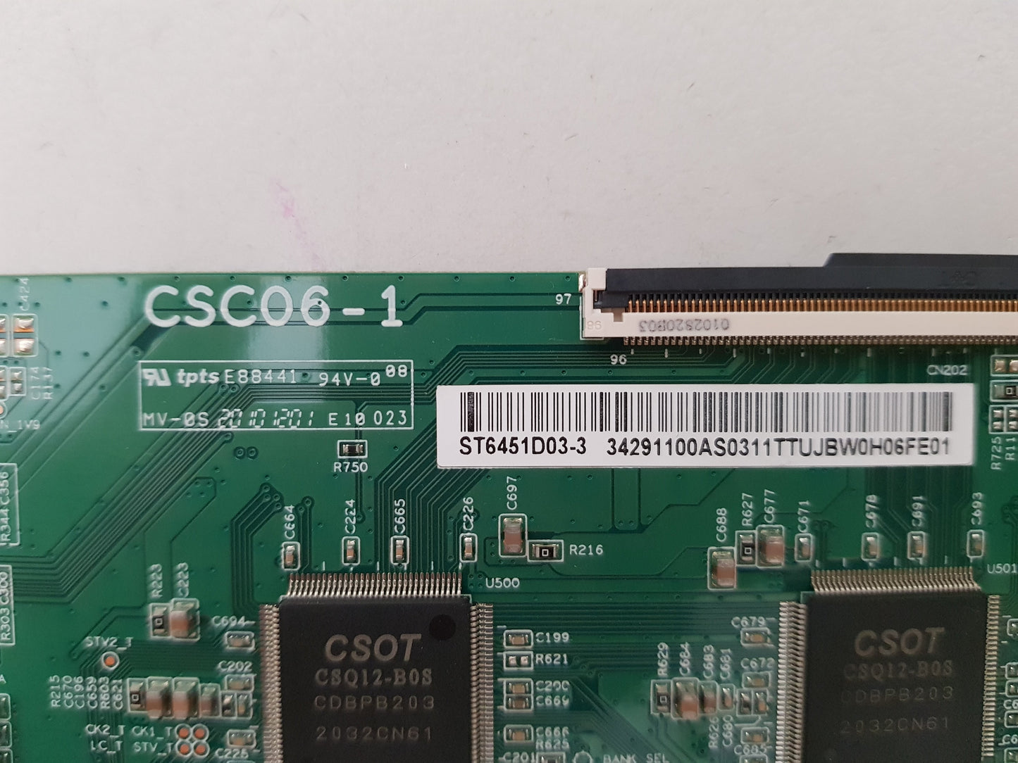 TCL 65C815 T-CON BOARD CSC06-1 ST6451D03-3