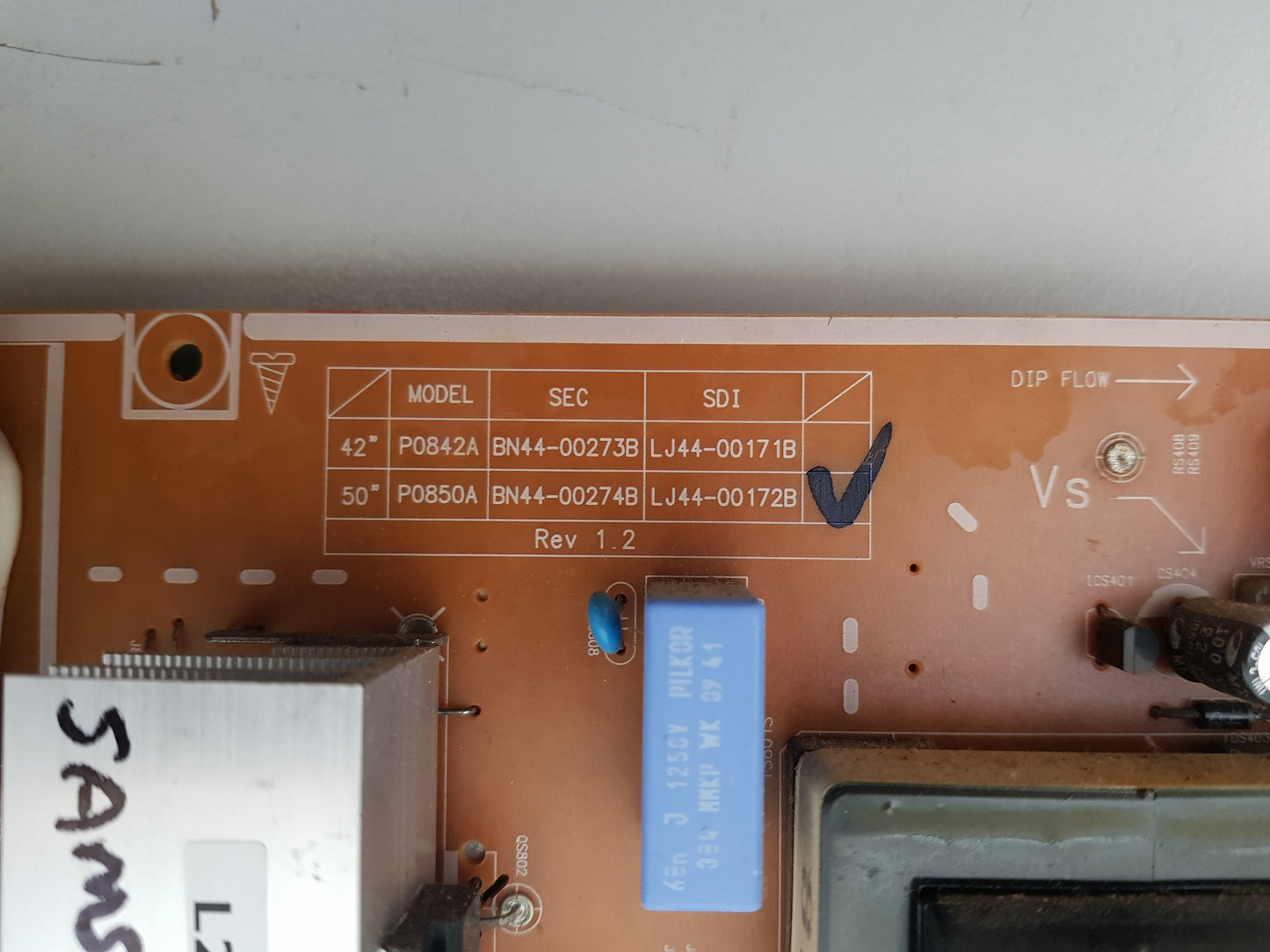 SAMSUNG PS50B450 PS50B550 POWER SUPPLY BOARD BN44-00274B LJ44-00172B