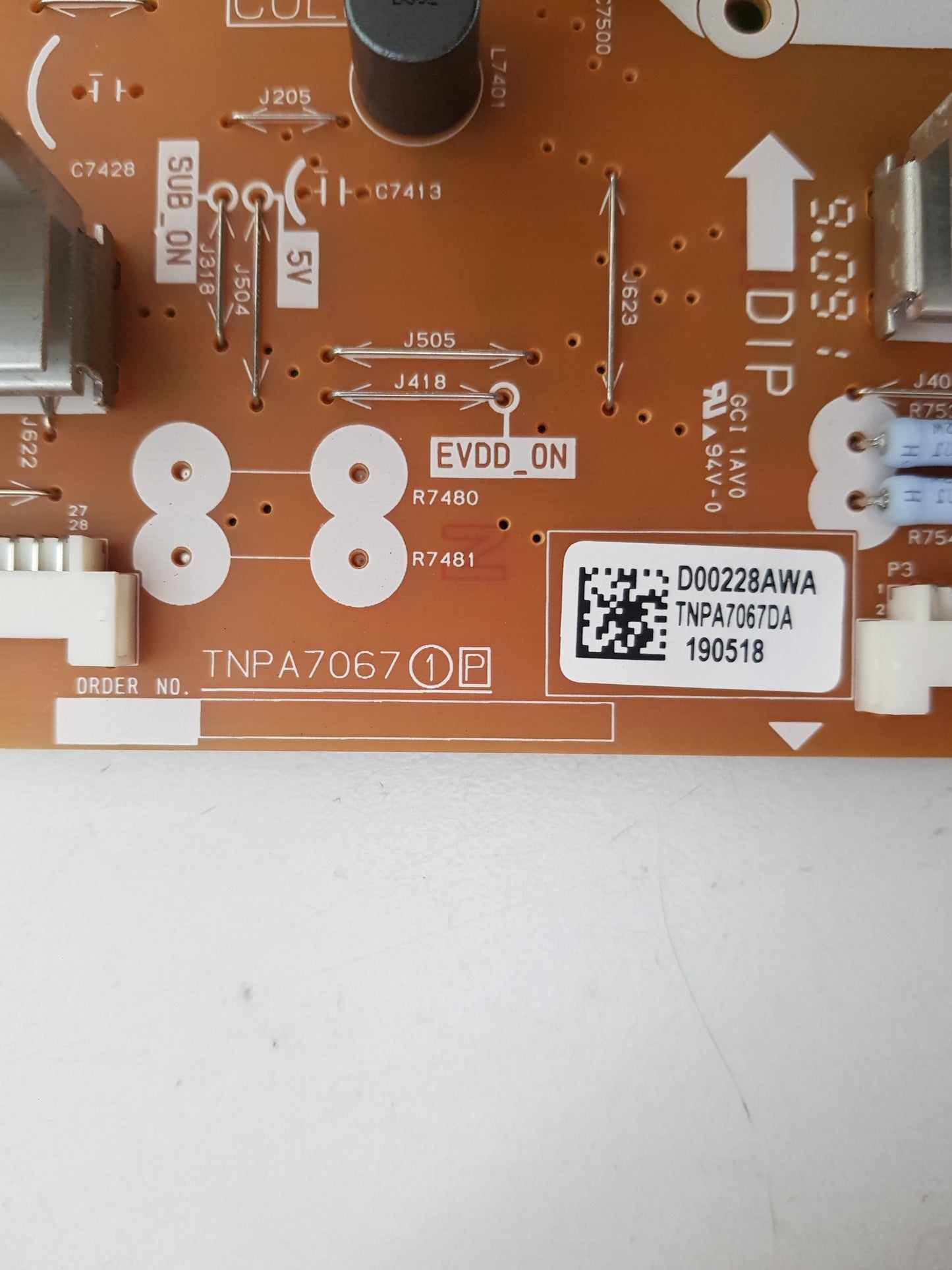 PANASONIC TH- 55GZ1000U POWER SUPPLY BOARD TNPA7067 (1)[P]