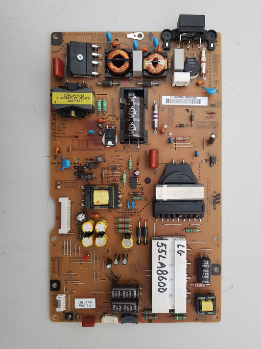 LG 55LA8600 POWER SUPPLY BOARD EAY62811001 EAX64905801 1.8 LGP55-13LPB