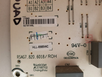HISENSE 65T810UAD POWER SUPPLY BOARD RSAG7.820.6018 HLL-5565WC 175949