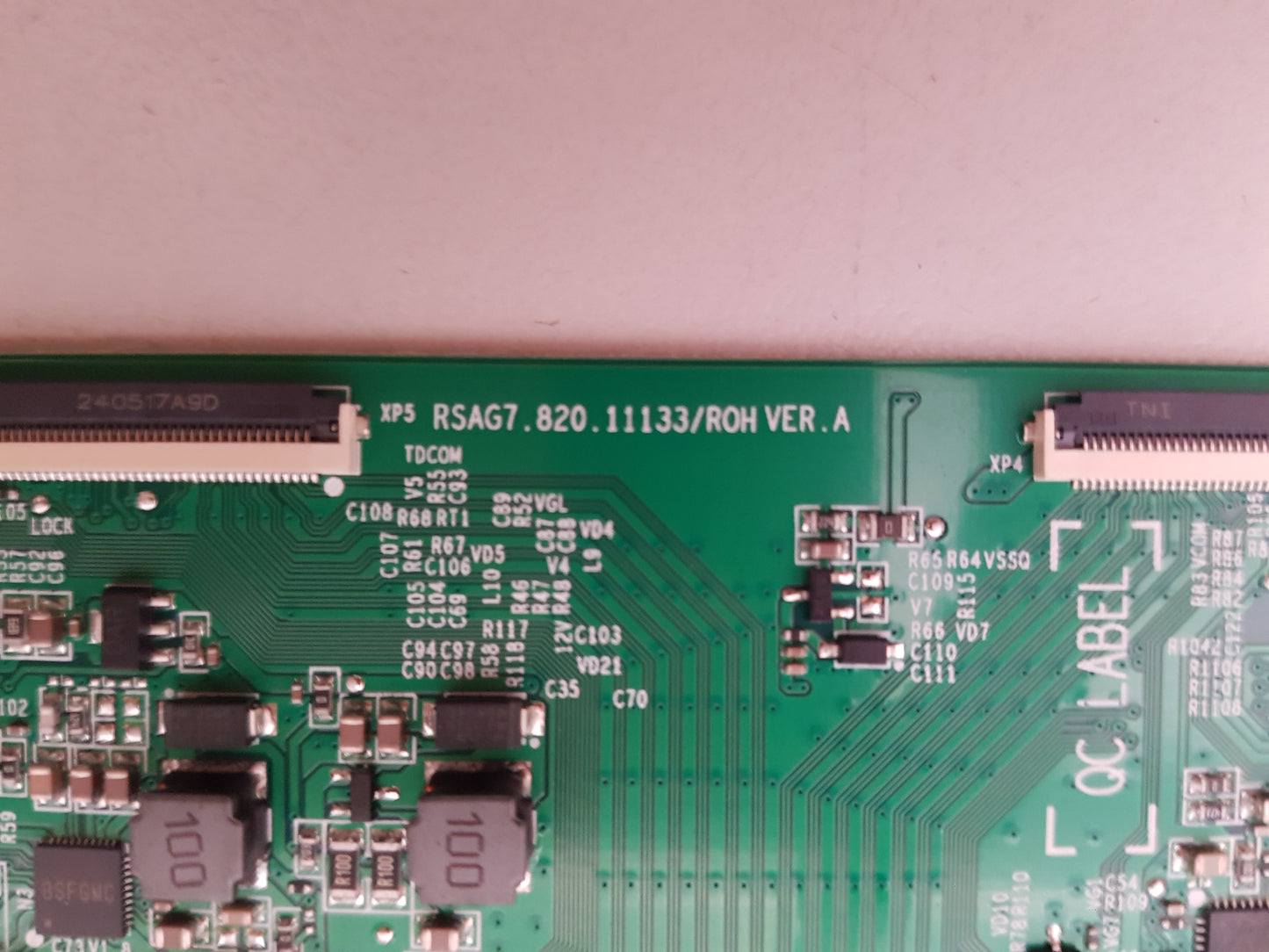 TOSHIBA 50C350NP T-CON BOARD RSAG7.820.11133 355357