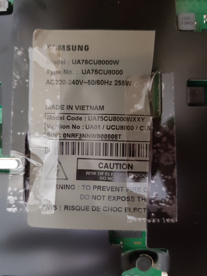 SAMSUNG UA75CU8000 WXXY (VER UA01) MAIN BOARD BN41-02991B BN94-18058R