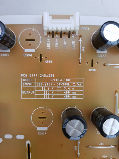 LG 60UK6200PTA POWER SUPPLY BOARD EAY65008901 EAX67864901 1.4 LGP60TJ-18U1 PLDL-L709A 3PCR02414A