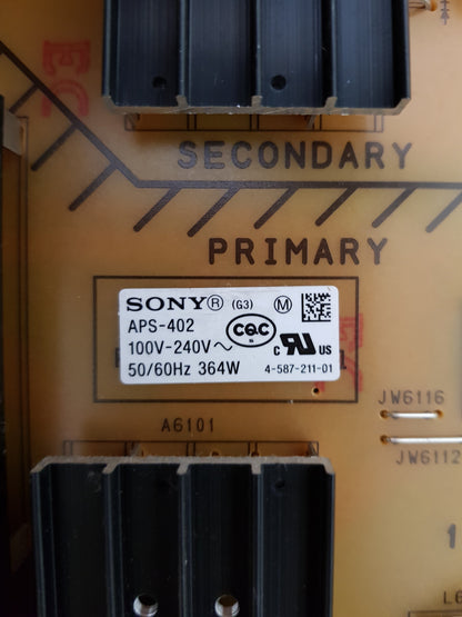 SONY KD- 75X9400E POWER SUPPLY BOARD G3 1-981-12-11 APS-402 147465111