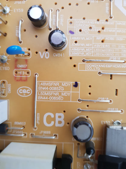 SAMSUNG UA40N5300 POWER SUPPLY BOARD BN44-00852G L48MSFNR_MDY