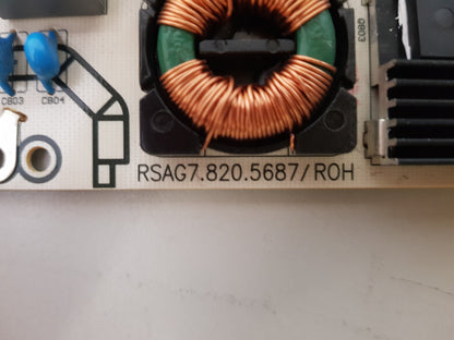 HISENSE 50K321UW POWER SUPPLY BOARD RSAG7.820.56877 HLL-4855WT 174614