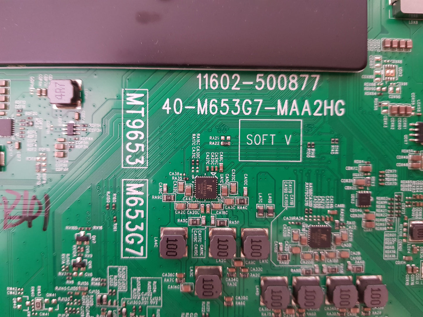 TCL 65C845 (VER 2.0) MAIN BOARD 11602-500877 40-M653G7-MAA2HG MT9653 M653G7 (SINGLE LVD'S)