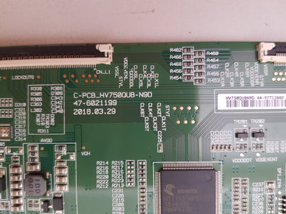 LG 75UK6500PTB T-CON BOARD 47-6021199 HV750QUBN9D 44-97713660