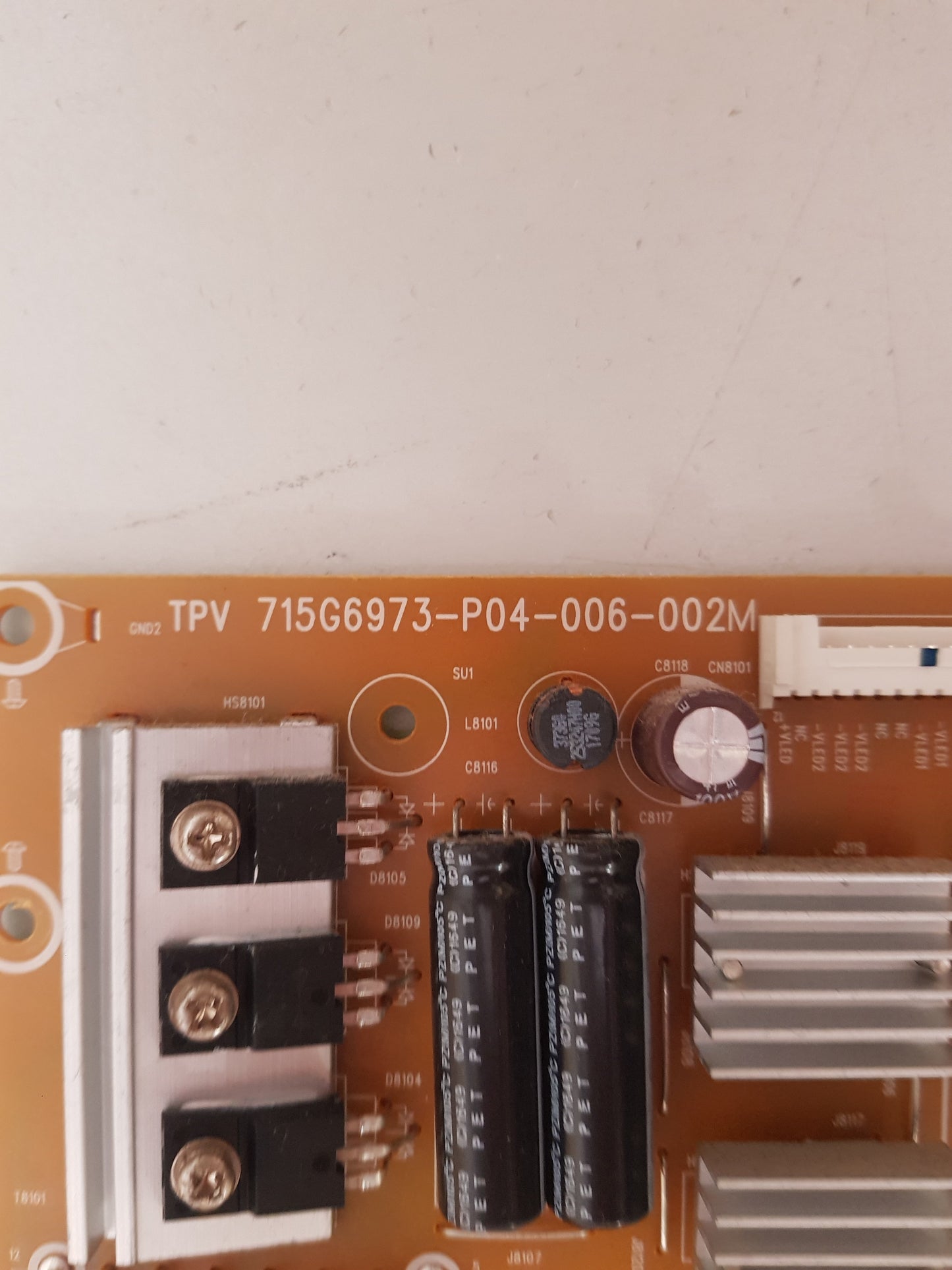 PHILIPS 55PUT6801/79 POWER SUPPLY BOARD 715G6973-P04-006-002M