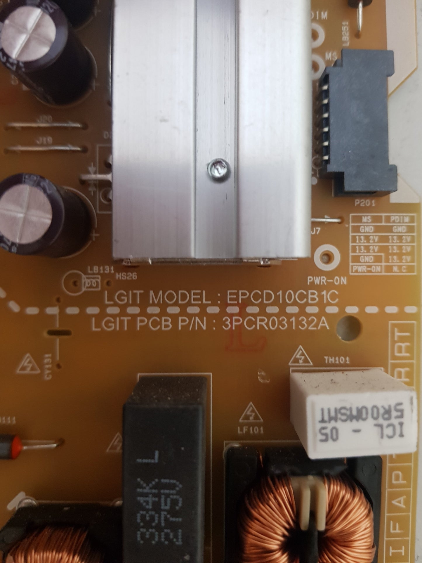 LG 43UQ9000PSD POWER SUPPLY BOARD EAX69502103 1.0 LGP43NT-21U1 EAY65895567